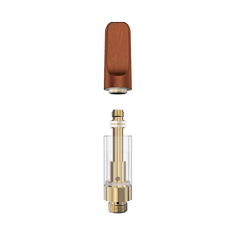 取入口オイル穴2.0mm*4使い捨て可能なCBDのカートリッジ木製の先端のカートリッジ1.6ohm