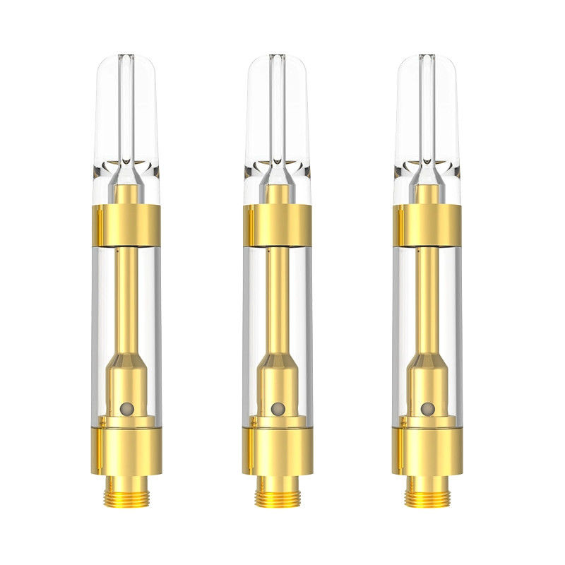卸売 0.5mL 0.8mL 1.0mL 510 再充填可能 蒸留物 デルタ 8 9 THC カートリッジ 工場 直接 ロゴ付き
