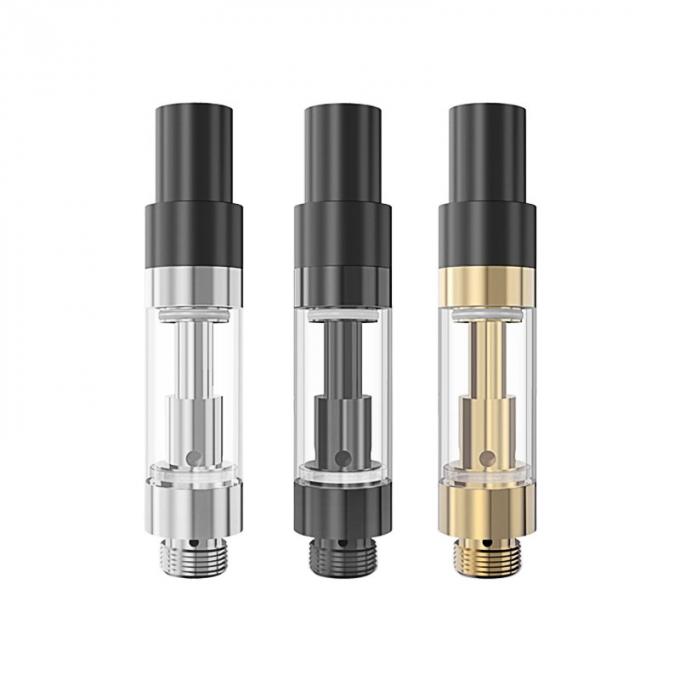1000mg Cbdオイルのカートリッジ-陶磁器のコイル、Gold&Silver&Black色、2.0mm*4取入口オイル穴